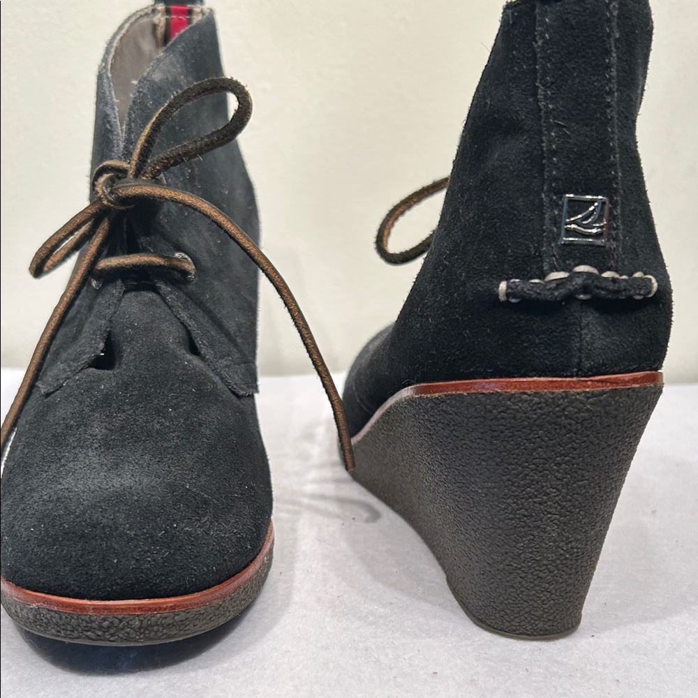 Sperry Women’s Top-Sider Wedge Lace Up Suede Boots